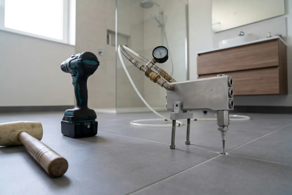 Kitbedrijf Oegstgeest – holle tegels injecteren